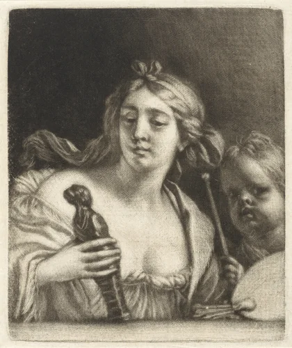 Allegorie op de Schilderkunst by Gerard de Lairesse, print, 1670-1680