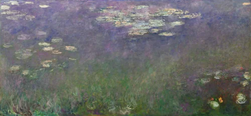 Water Lilies (Agapanthus) by Claude Monet, painting, 1915-1926