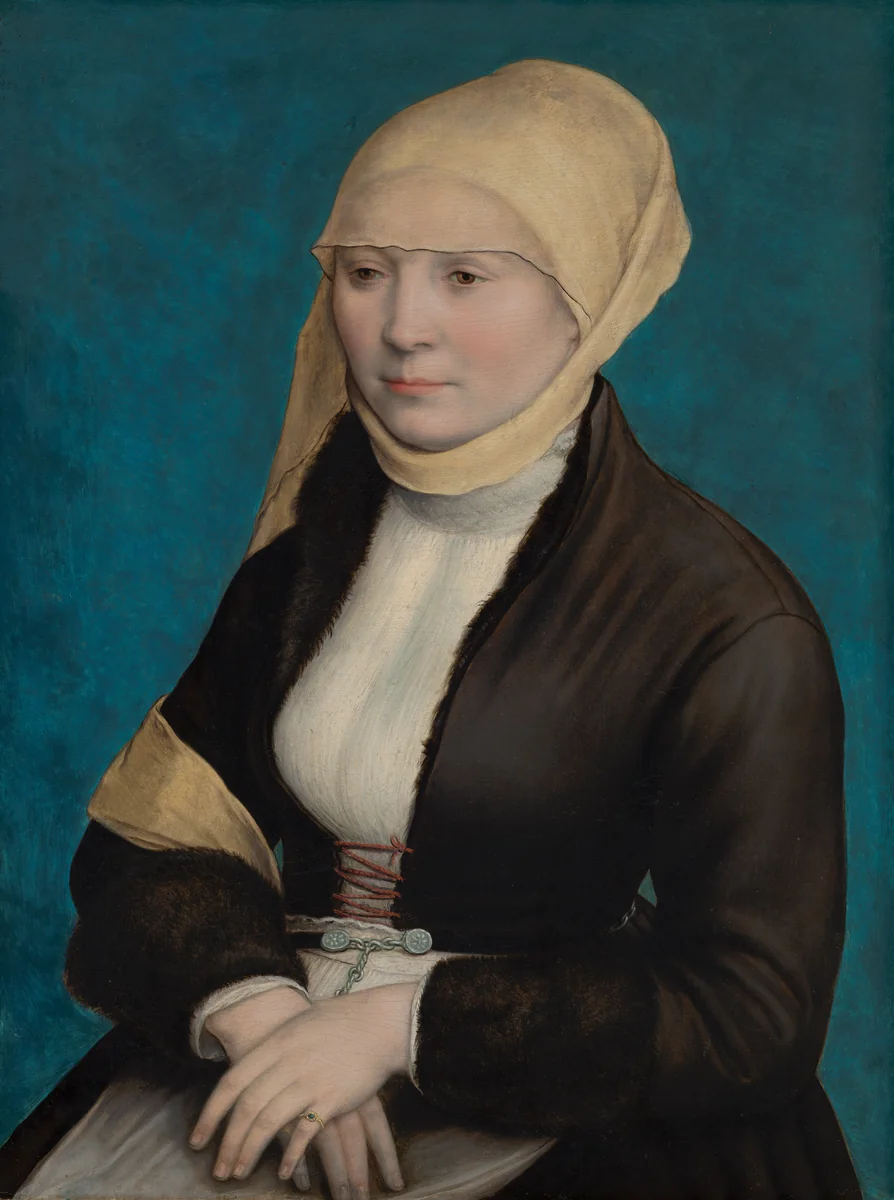 Portrait of a Woman from Southern Germany by Hans Holbein the Younger, painting, 1520