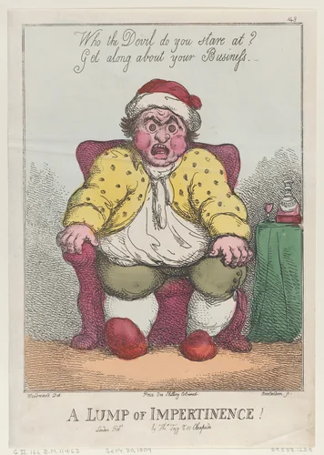 A Lump of Impertinence! by Thomas Rowlandson, print, 1809-1818