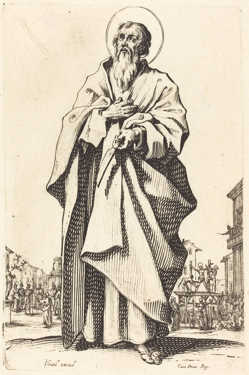 Saint Bartholomew by Jacques Callot, print, 1631