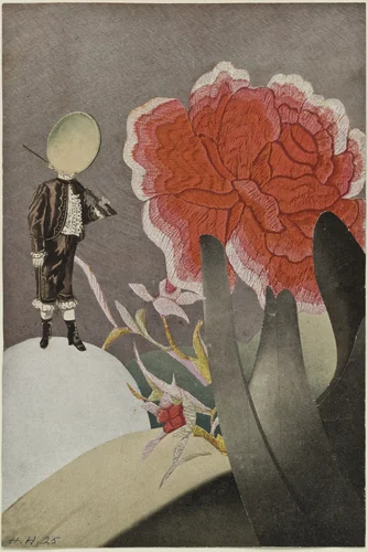 Watched by Hannah Höch, drawing, 1925