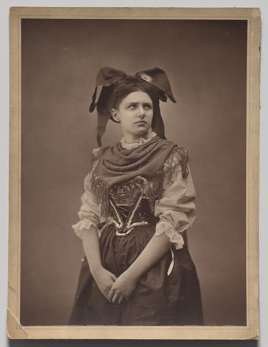 Young Alsacienne Woman by Adolphe Braun, photograph, 1866-1876