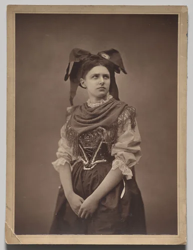 Young Alsacienne Woman by Adolphe Braun, photograph, 1866-1876