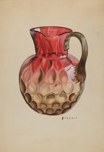 Pitcher by Robert Stewart, index of american design, 1937