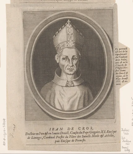 Portret van Jean de Murat de Cros by Etienne Picart, print, 1660