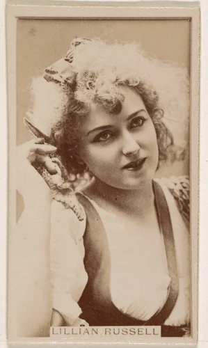 Lillian Russell, from the Actresses series (N245) issued by Kinney Brothers to promote Sweet Caporal Cigarettes by Kinney Brothers Tobacco Company, photograph, 1890