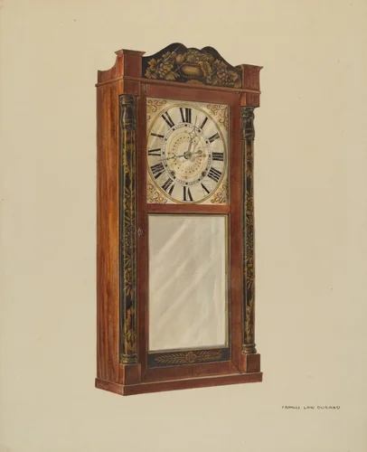 Mantel Clock by Francis Law Durand, index of american design, 1938
