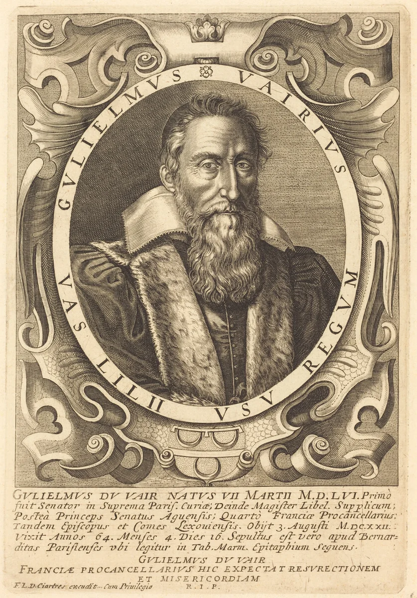 Guillaume du Vair by François Langlois, print, 1589-1647