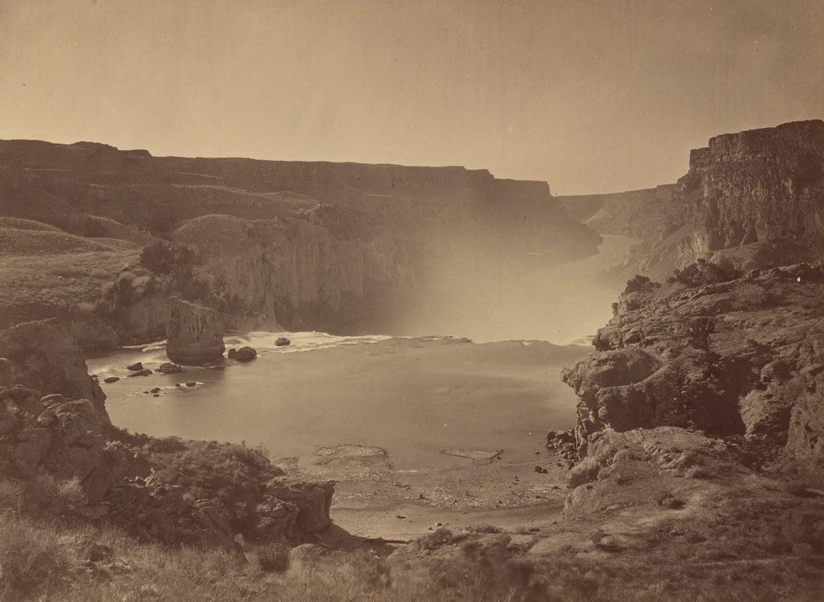 Shoshone Falls, Snake River, Idaho by Timothy O'Sullivan, photograph, 1874