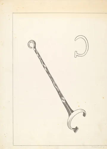 Branding Iron by J. Henry Marley, index of american design, 1936