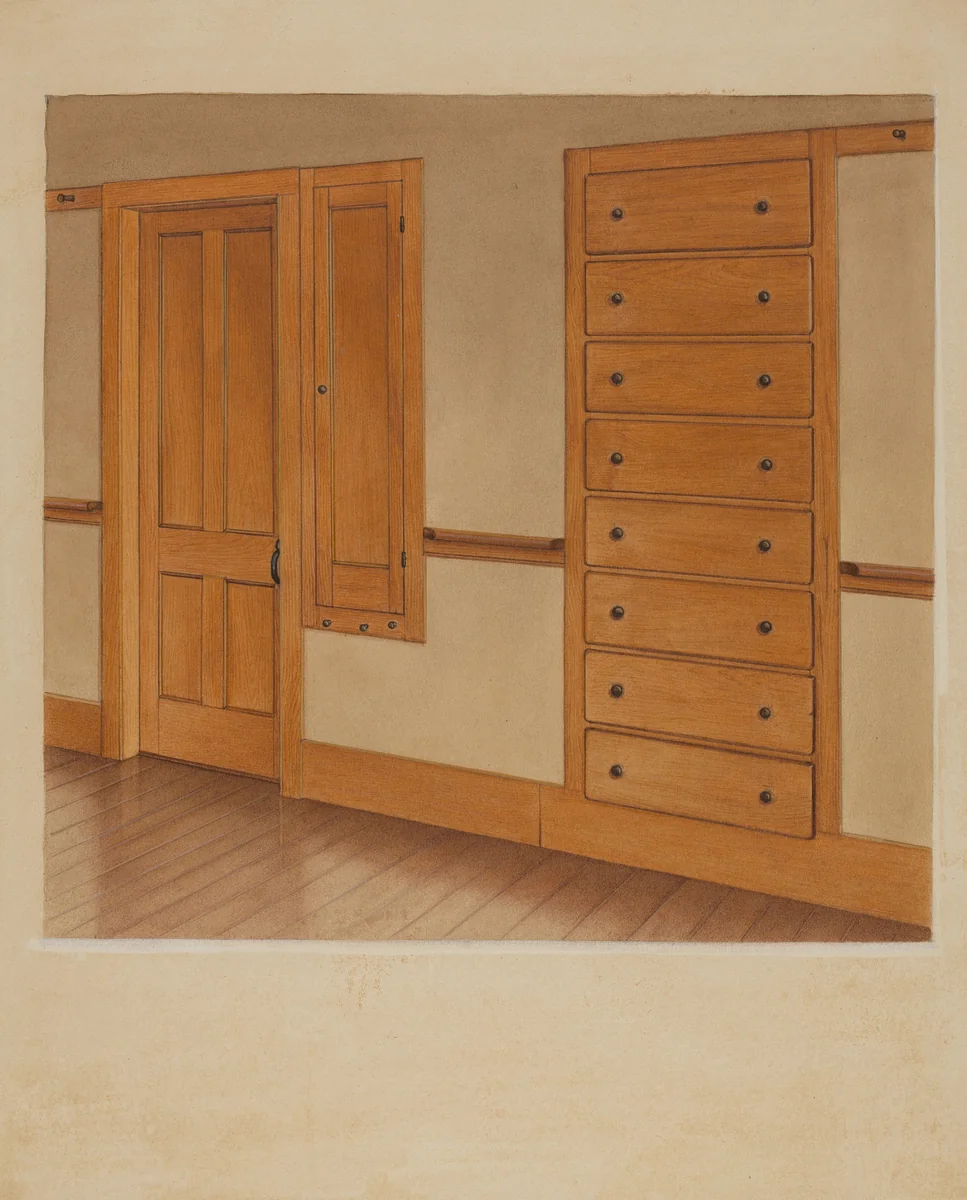 Cupboard by Alfred H. Smith, index of american design, 1937