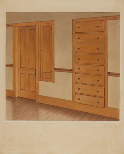 Cupboard by Alfred H. Smith, index of american design, 1937