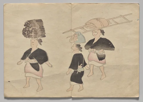 Scene from The Kōrin Picture Book (Volume 1) by Nakamura Hōchū (中村芳中), book, 1802-1899