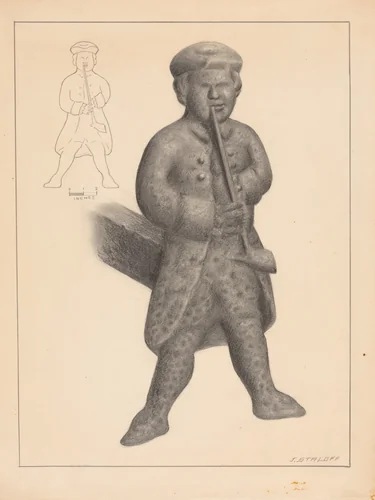 Andiron (one of pair) by Jack Staloff, index of american design, 1936