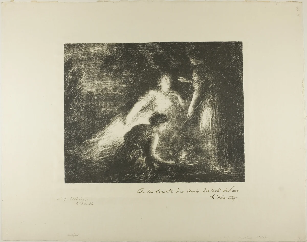 Curse by Henri Fantin-Latour, print, 1899