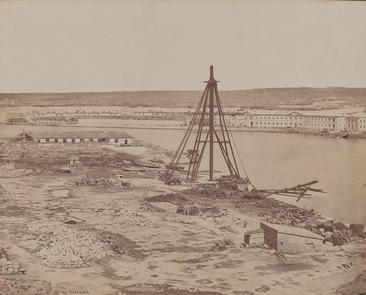 The Arsenal by James Robertson; Felice Beato, photograph, 1855-1856