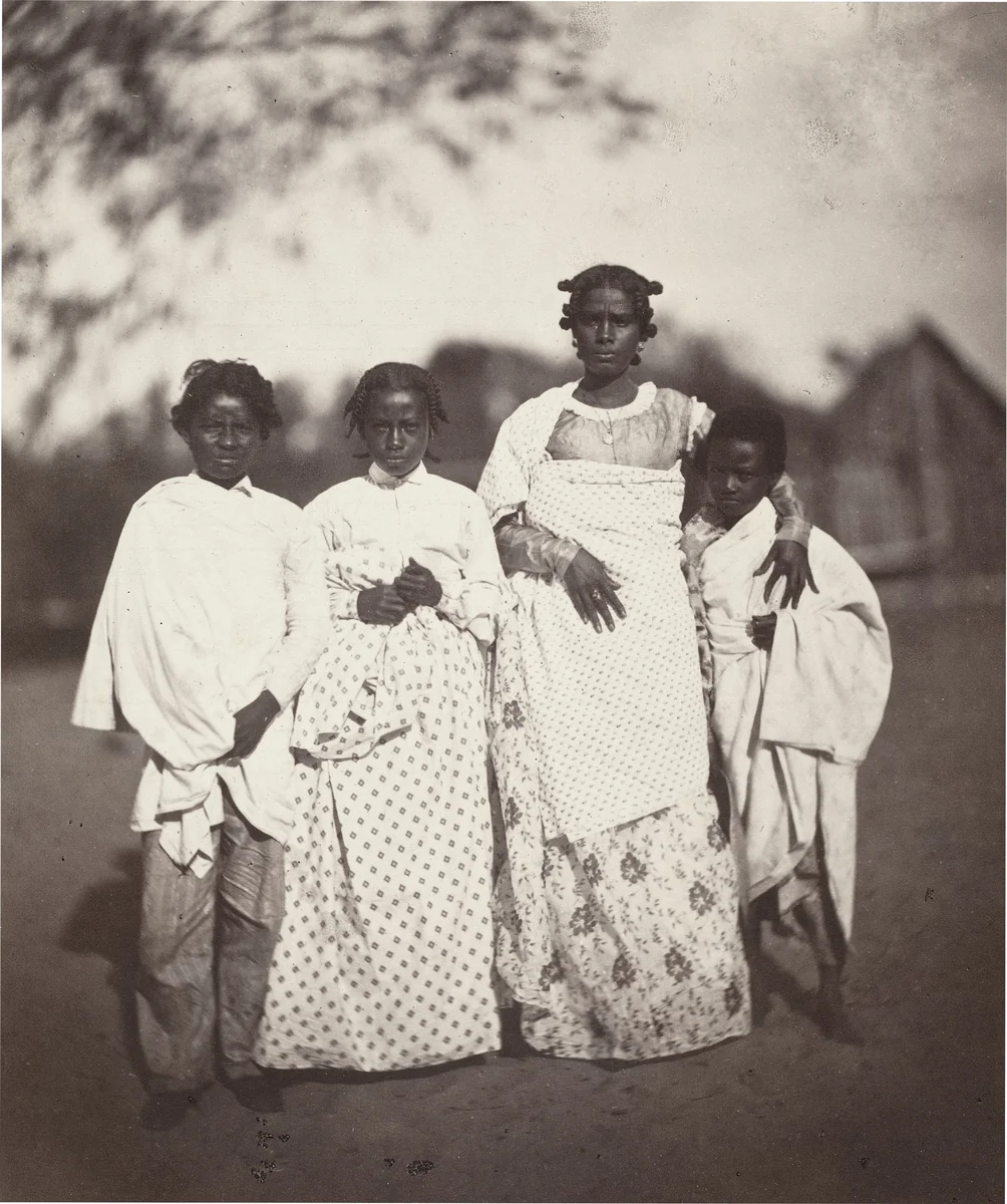 Femme Malgache et Ses Enfants (Madagascan Woman and Her Children) (Plate 3) by Désiré Charnay, photograph, 1863