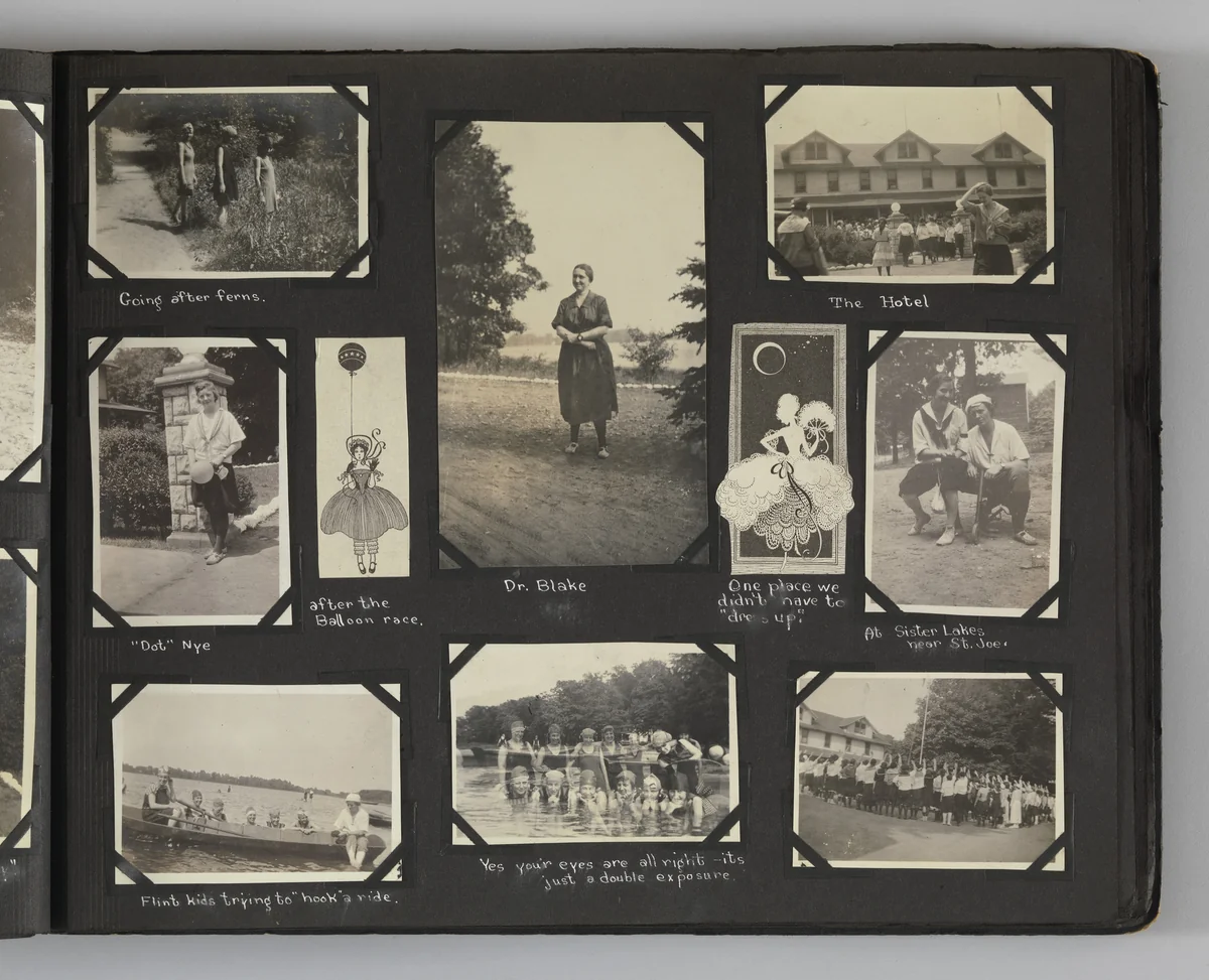 The Story of my Life and Friends as Told by Snapshots from Fourteen On by Blanche Parker, photograph, 1916