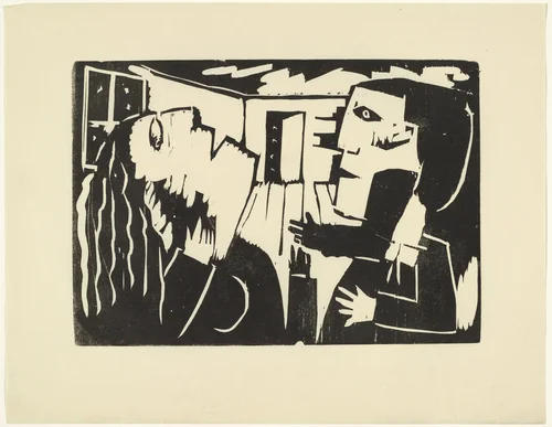 Travails of Love (Liebesgram) from the periodical Kündung, vol. 1, no. 3 (March 1921) by Franz Radziwill, periodical, 1921