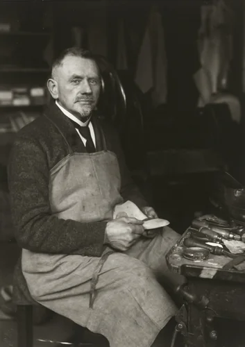 Master Shoemaker by August Sander, photograph, 1924