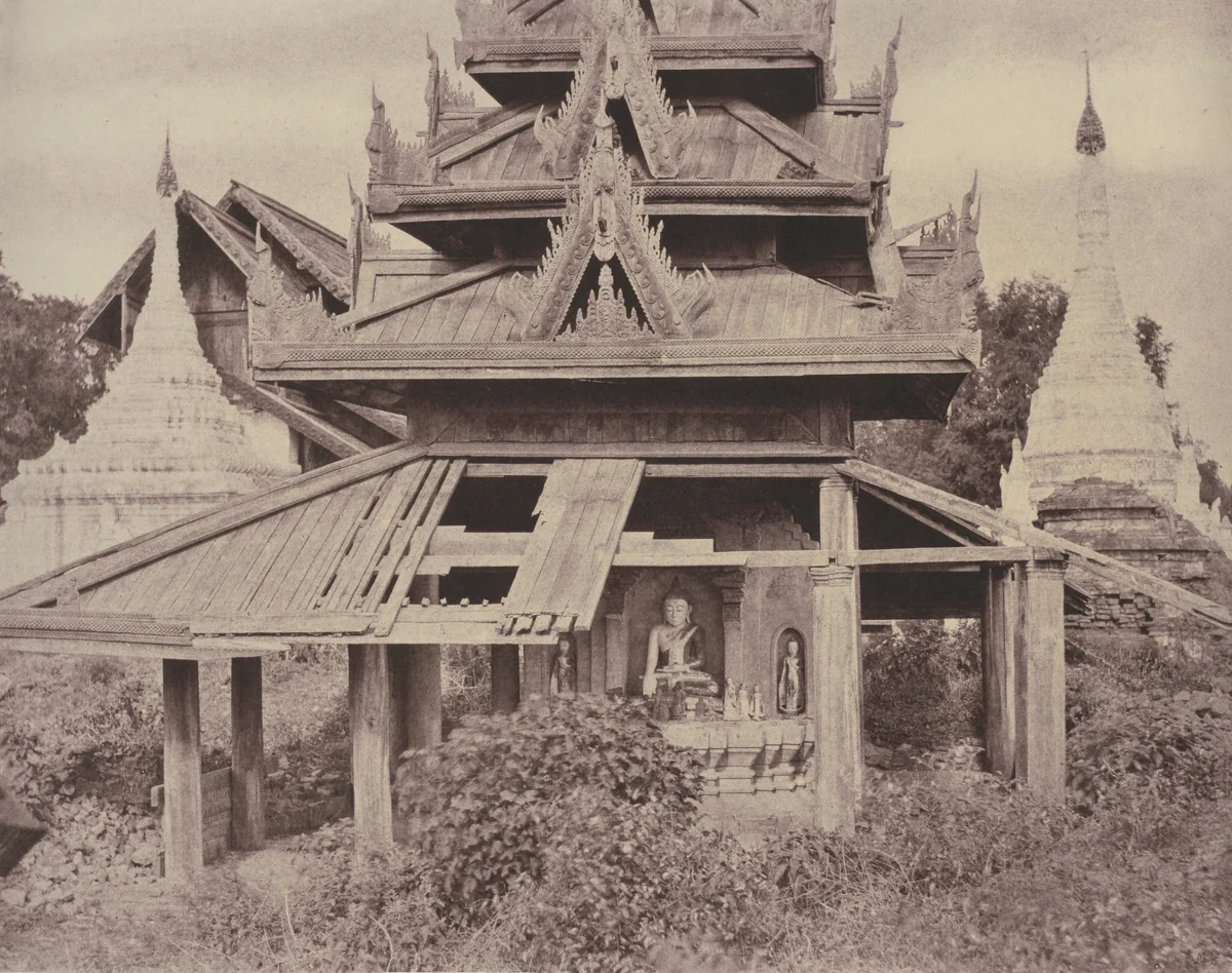 Tsagain Myo: Ruined Tazoung by Linnaeus Tripe, photograph, 1855