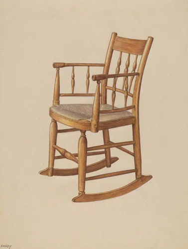 Rocking Chair by Dorothy Handy, index of american design, 1938