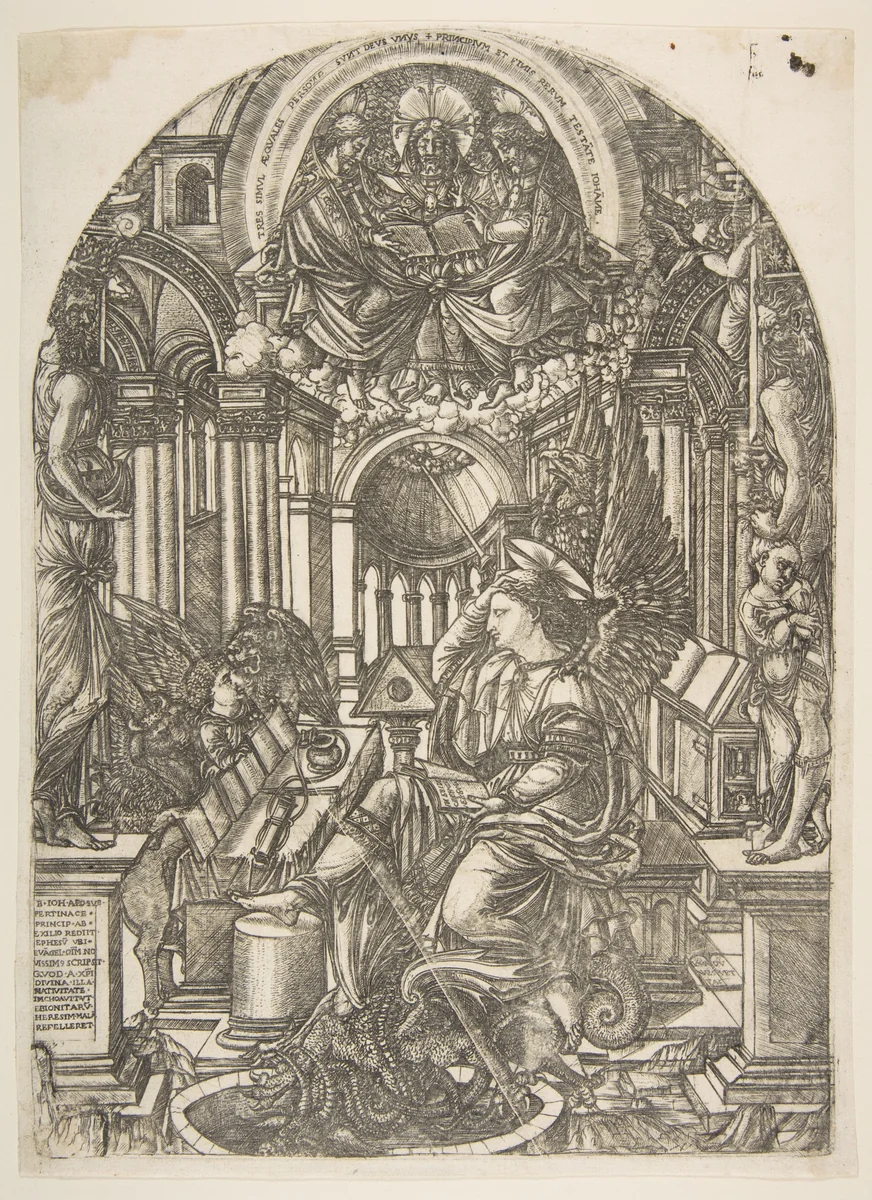The Revelation of Saint John the Evangelist, from the Apocalypse by Jean Duvet, print, 1480-1570