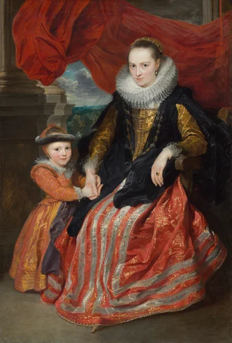 Susanna Fourment and Her Daughter by Anthony van Dyck, painting, 1621