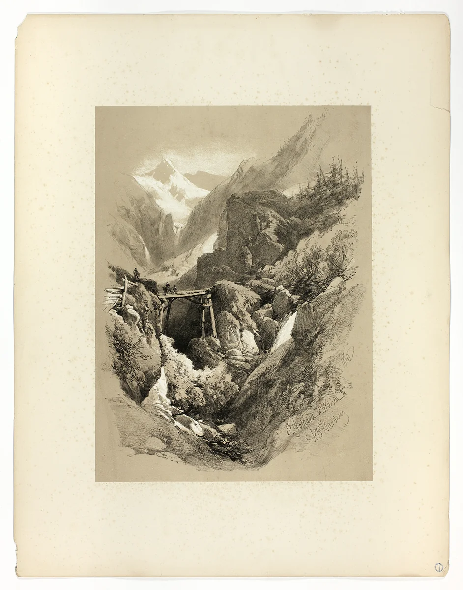 Saint Gothard, W. Wasen, from Picturesque Selections by James Duffield Harding, print, 1860
