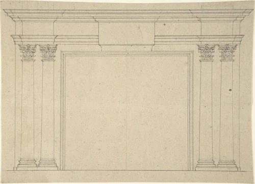 Design for a Chimneypiece by Sir William Chambers, drawing, 1740-1800
