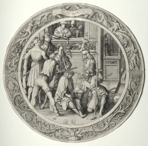 The Round Passion: Christ Crowned with Thorns by Lucas van Leyden, print, 1509