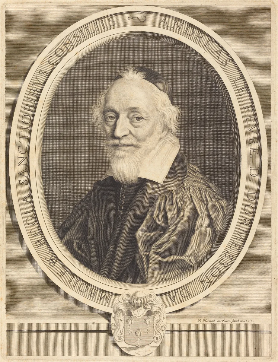 Andre Le Fevre d'Ormesson by Robert Nanteuil, print, 1623-1678