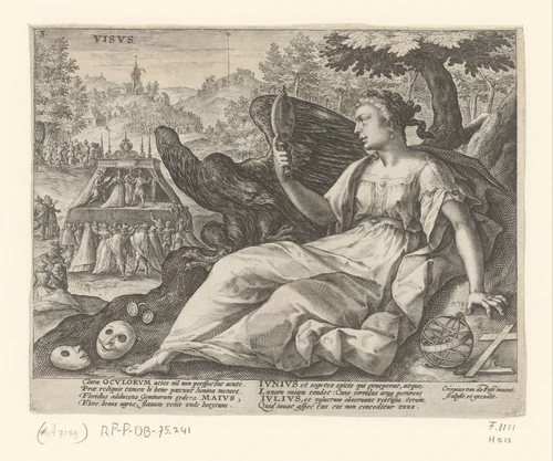 Gezicht by Unknown, print, 1589-1611