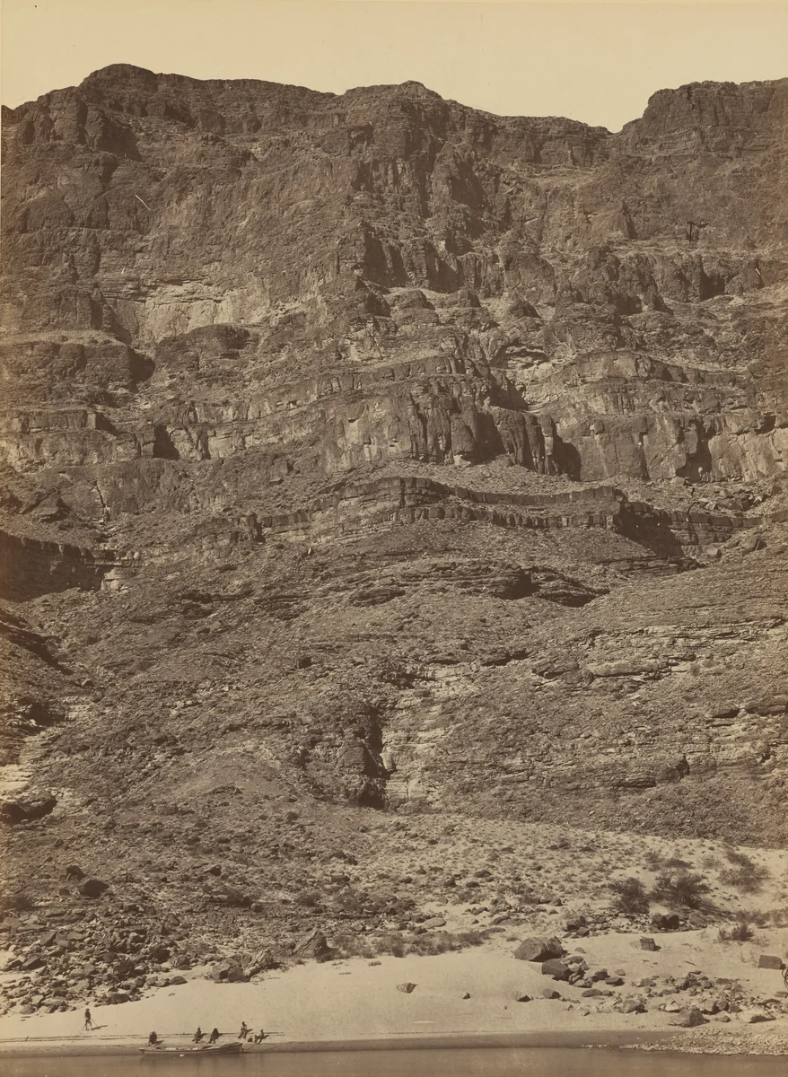 Wall in the Grand Canyon—Colorado River by Timothy O'Sullivan, photograph, 1872