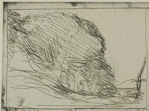 The Painters' Walk by Jean-Baptiste-Camille Corot, print, 1856