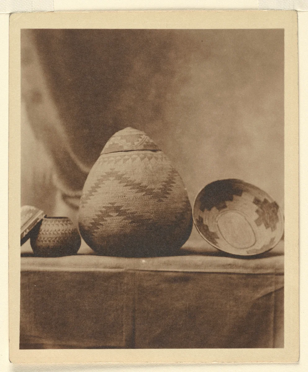 [Native American Baskets] by Adam Clark Vroman, photograph, 1898-1902