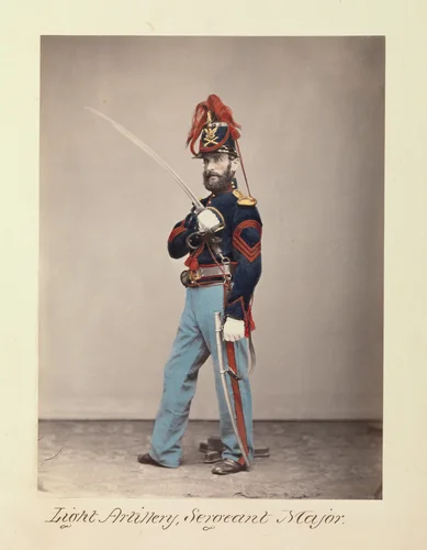 Light Artillery, Sergeant Major by Oliver Willard, photograph, 1866