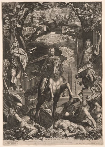 Emperor Ferdinand II on Horseback by Aegidius Sadeler, print, 1629