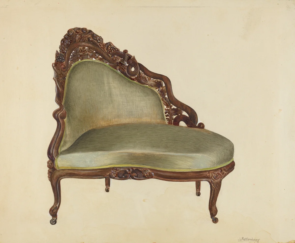 Love Seat by Joseph Rothenberg, index of american design, 1940