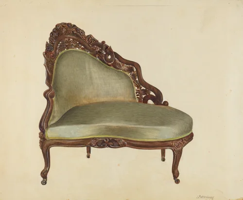 Love Seat by Joseph Rothenberg, index of american design, 1940