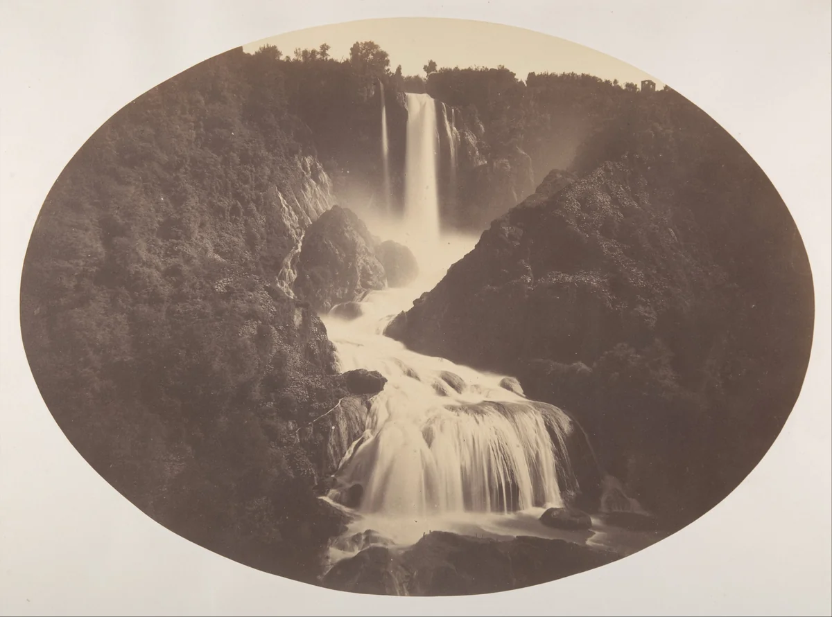 Falls of Terni by Robert Macpherson, photograph, 1858-1862