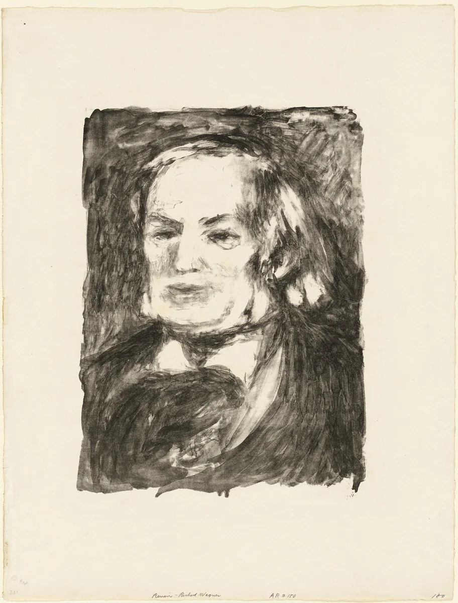 Portrait of Richard Wagner by Pierre-Auguste Renoir, print, 1895-1905