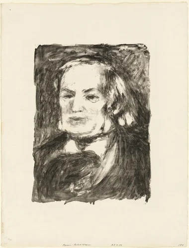 Portrait of Richard Wagner by Pierre-Auguste Renoir, print, 1895-1905