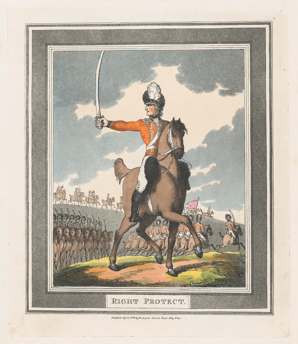 Right Protect by Thomas Rowlandson, print, 1798