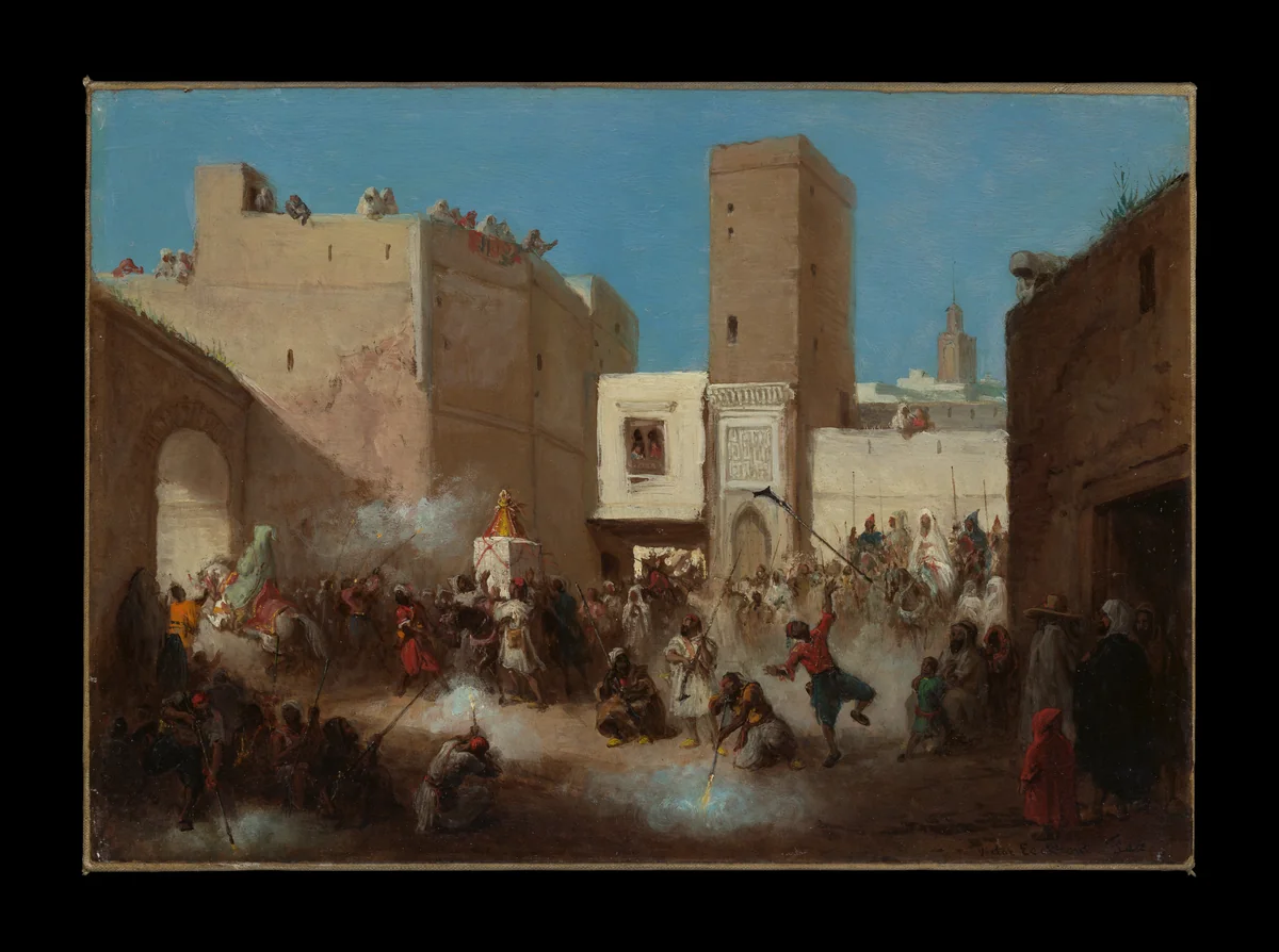 Wedding Procession by Victor Eeckhout, painting, 1841-1879