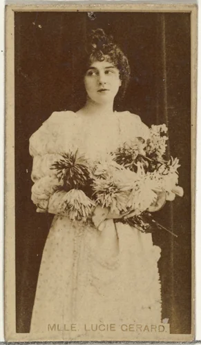 Mlle. Lucie Gerard, from the Actors and Actresses series (N145-8) issued by Duke Sons & Co. to promote Duke Cigarettes by W. Duke, Sons & Co., photograph, 1890-1895