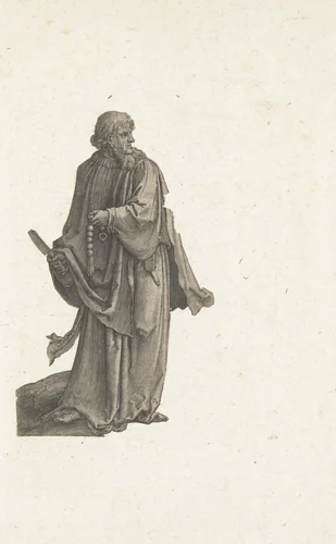 Liggende Adam by Lucas van Leyden, print, 1529