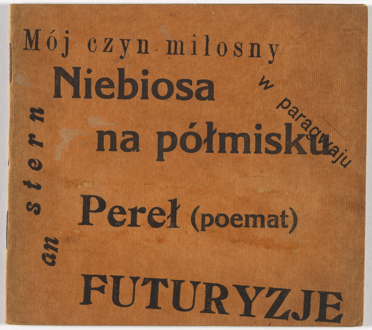 Futurism (Futuryzje) (Poetry booklet) by Anatol Stern, design, 1919