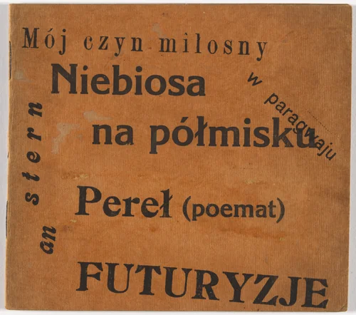 Futurism (Futuryzje) (Poetry booklet) by Anatol Stern, design, 1919